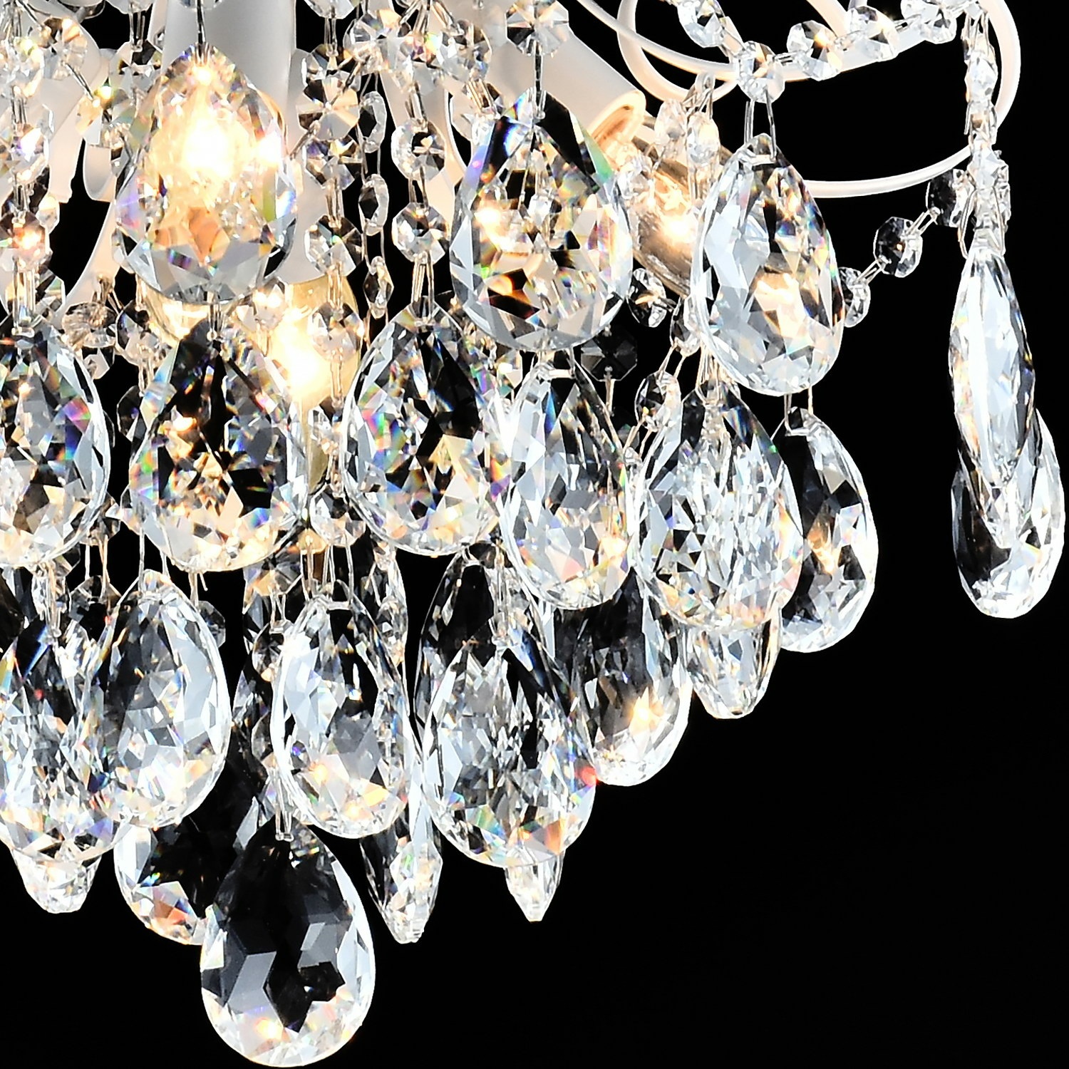 Изображение товара Люстра led с rgb подсветкой хрустальная с пультом Reluce 04024-0.3-04 WH+SILVER PN+RGB