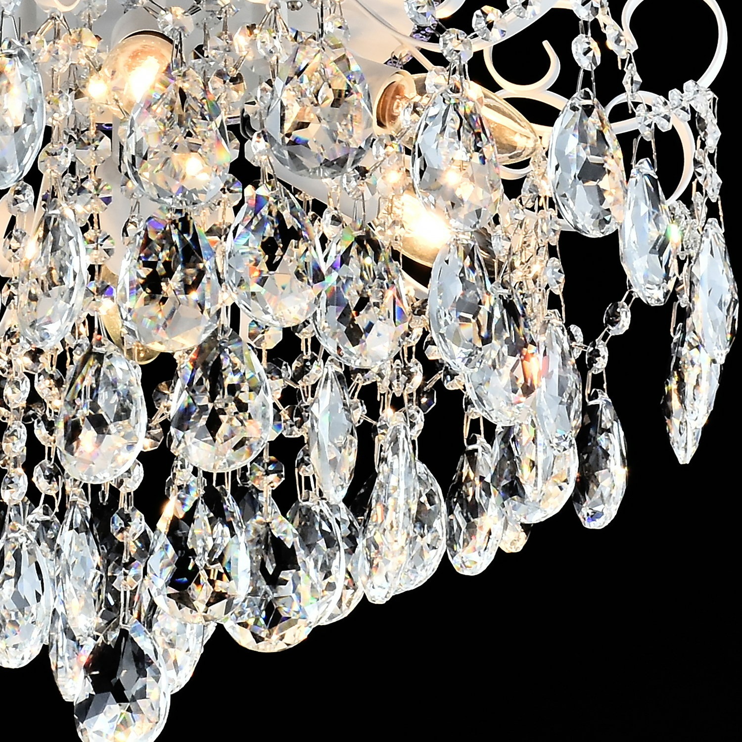 Изображение товара Люстра led с rgb подсветкой хрустальная с пультом Reluce 04024-0.3-06 WH+SILVER PN+RGB