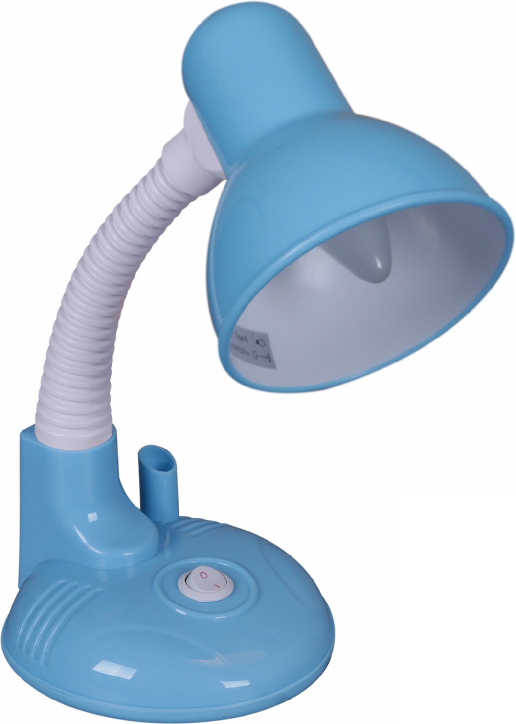 Изображение товара Офисная настольная лампа Reluce 02317-0.7-01 BL голубая современная с выключателем