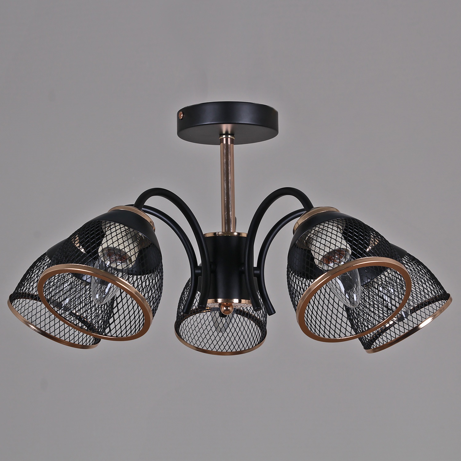 Изображение товара Потолочная люстра на штанге Reluce 01505-0.3-05 BK+FGD