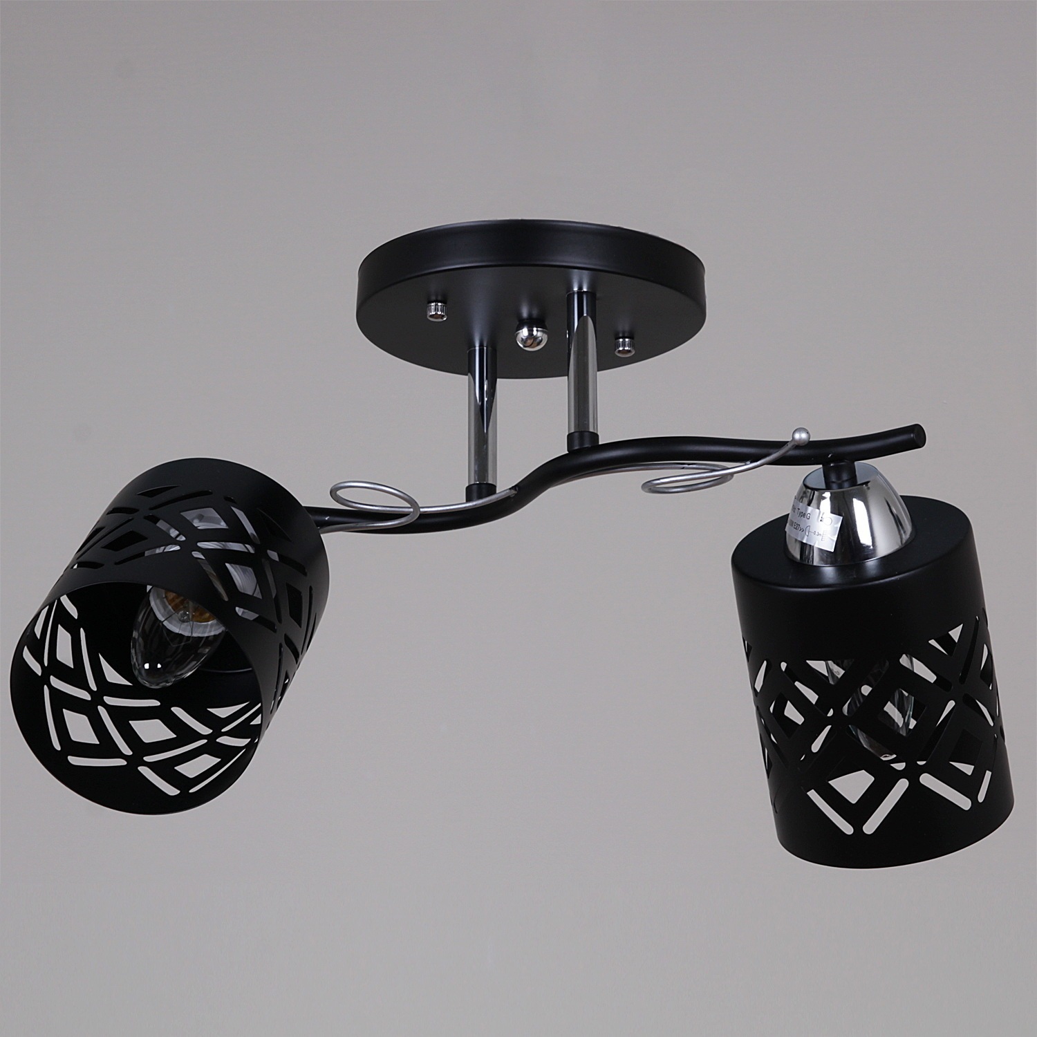 Изображение товара Потолочная люстра на штанге Reluce 08267-0.3-02 BK+CR