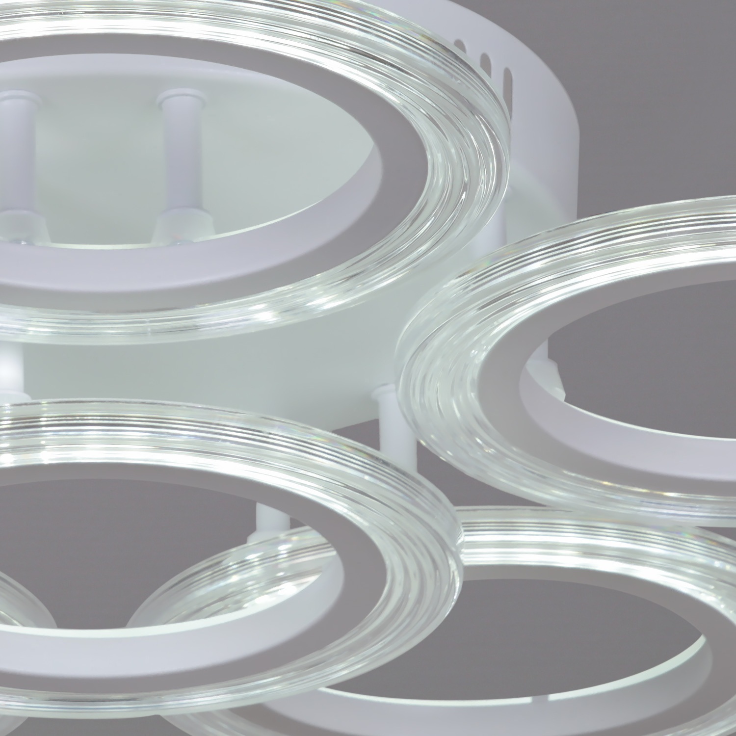 Изображение товара Потолочная люстра (+ночной режим) светодиодная на штанге с пультом Reluce 09812-3.3-06A WH кольцо