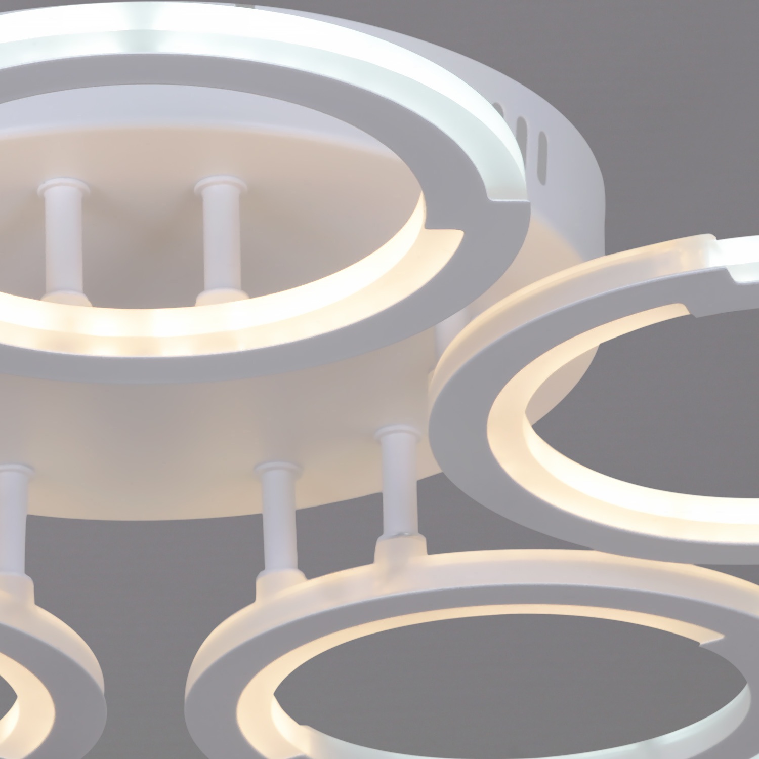 Изображение товара Потолочная люстра (+ночной режим) светодиодная на штанге с пультом и регулировкой цветовой температуры Reluce 09820-3.3-05 WH