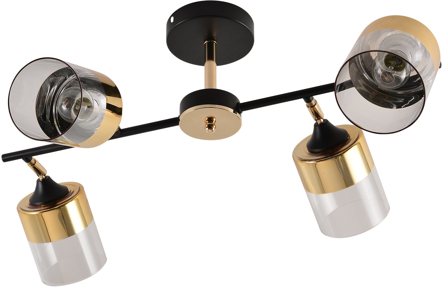 Изображение товара Потолочная люстра на штанге Reluce 01555-3.3-04B BK+FGD