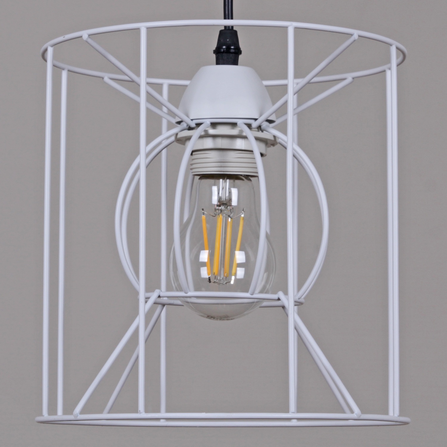 Изображение товара Подвесной светильник Reluce 70114-3.4-01 WH+BK стиль лофт для гостиной и кухни