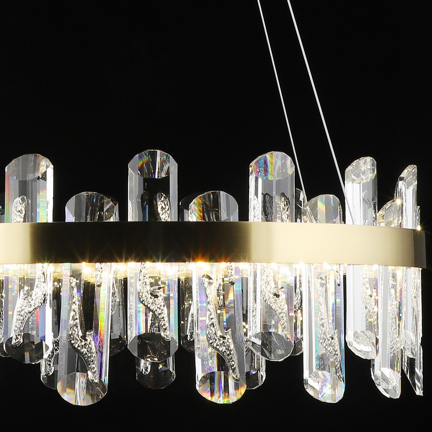 Изображение товара Подвесная люстра хрустальная светодиодная Reluce 02595-0.4-62W LED COP