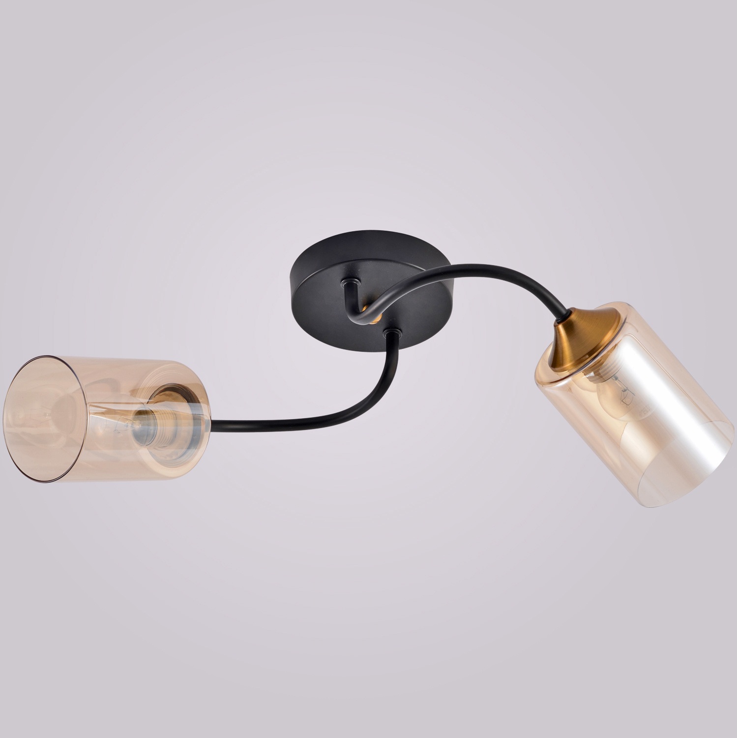 Изображение товара Потолочная люстра Reluce 01608-0.3-02 BK+BRASS модерн 2 плафона 220V