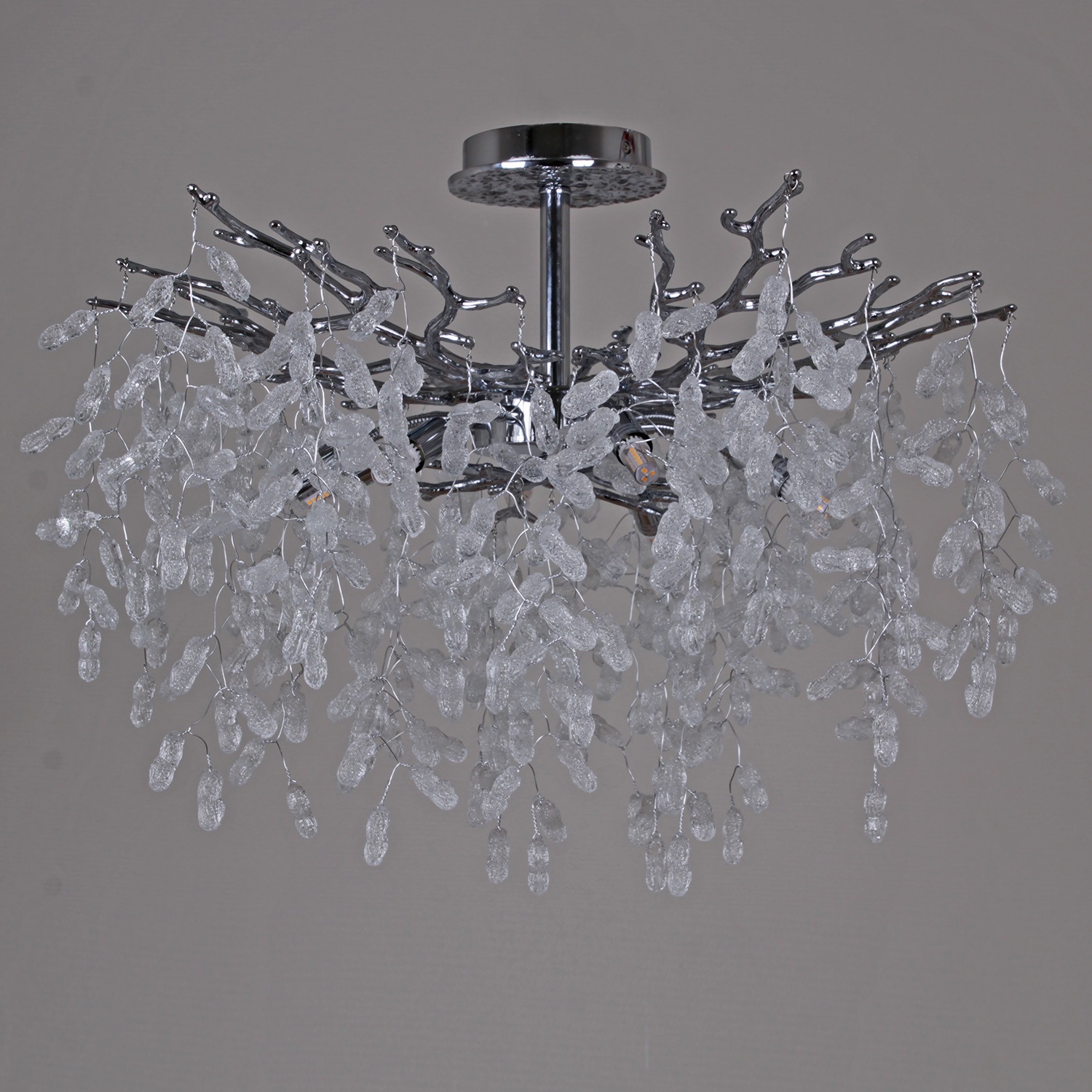 Изображение товара Потолочная люстра на штанге хрустальная Reluce 33029-0.4-600 CH для арт-деко интерьер