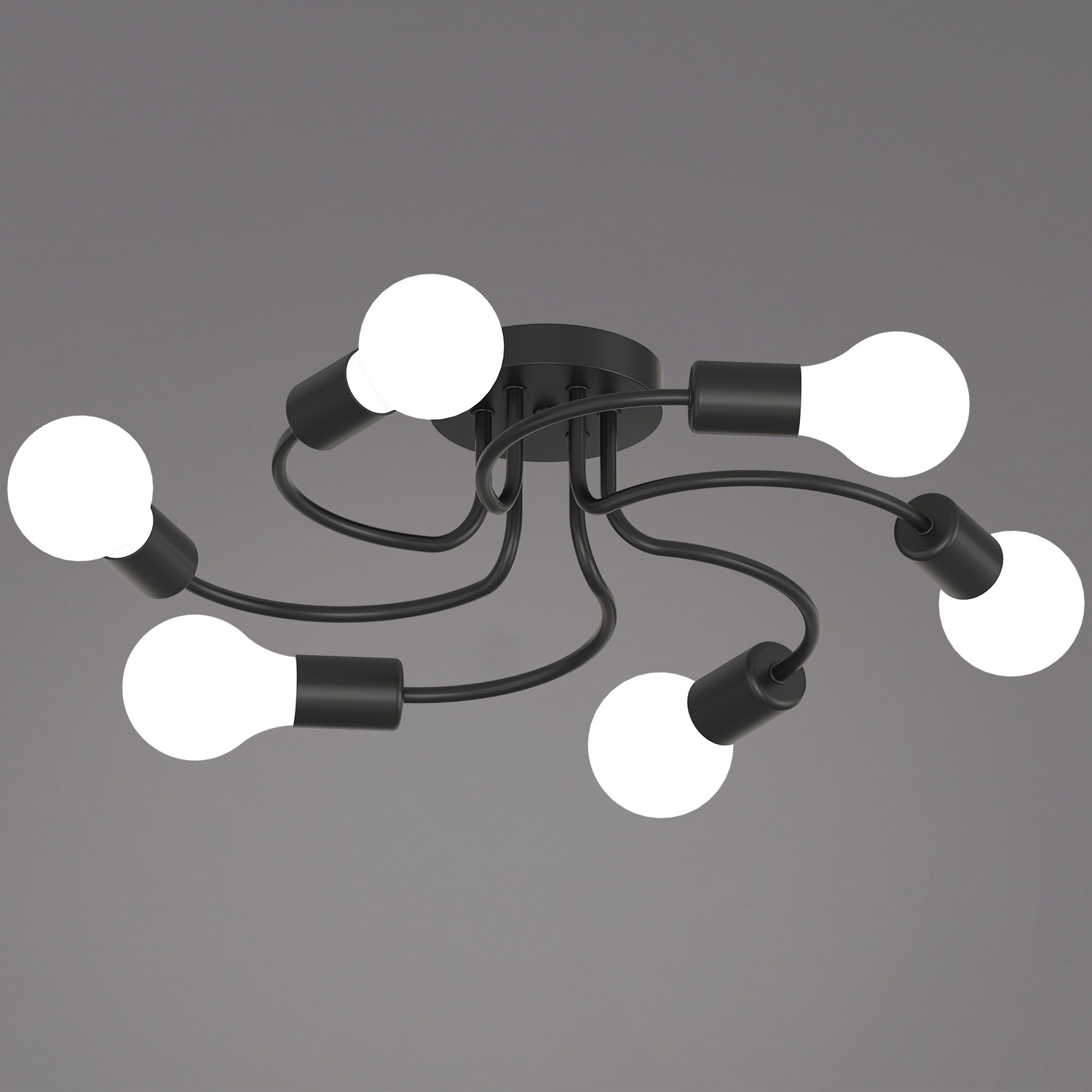 Изображение товара Потолочная люстра Reluce 01735-0.3-06 BK стиль лофт для натяжных потолков