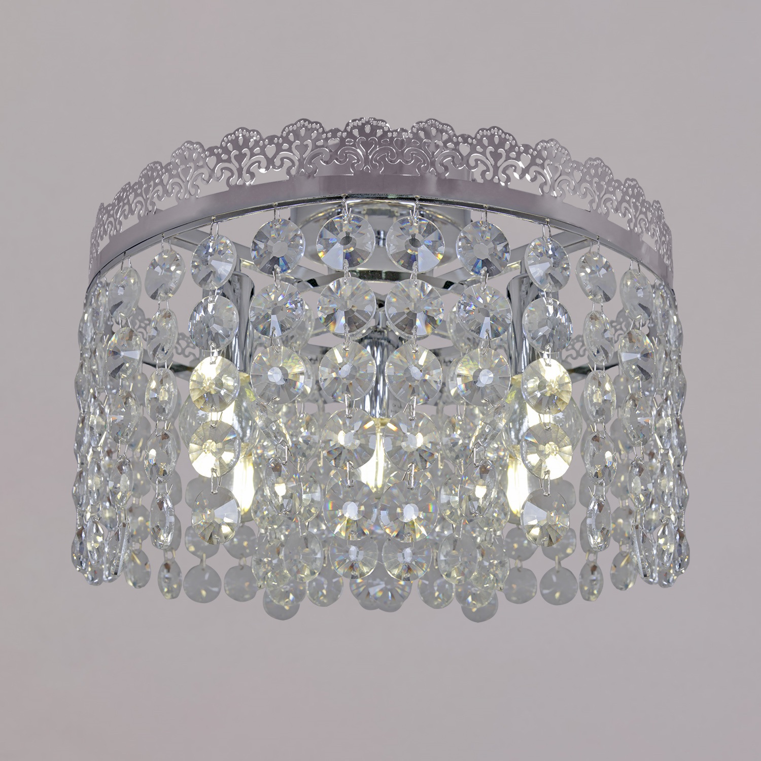 Изображение товара Потолочная хрустальная люстра Reluce 90330-0.3-05 CR классика дизайн