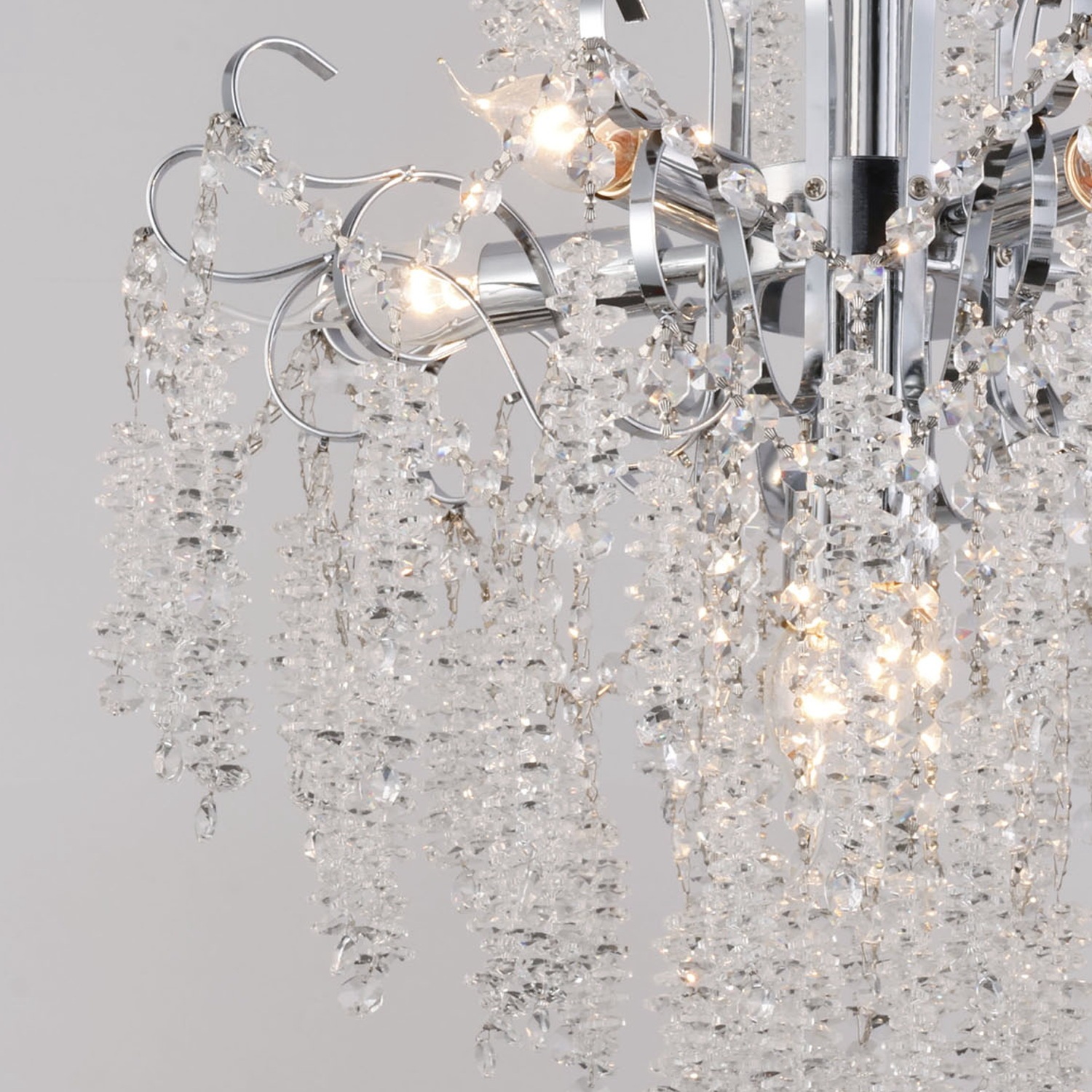 Изображение товара Потолочная люстра хрустальная на штанге Reluce 90324-0.3-07 CR стиль модерн арт-деко для натяжных п