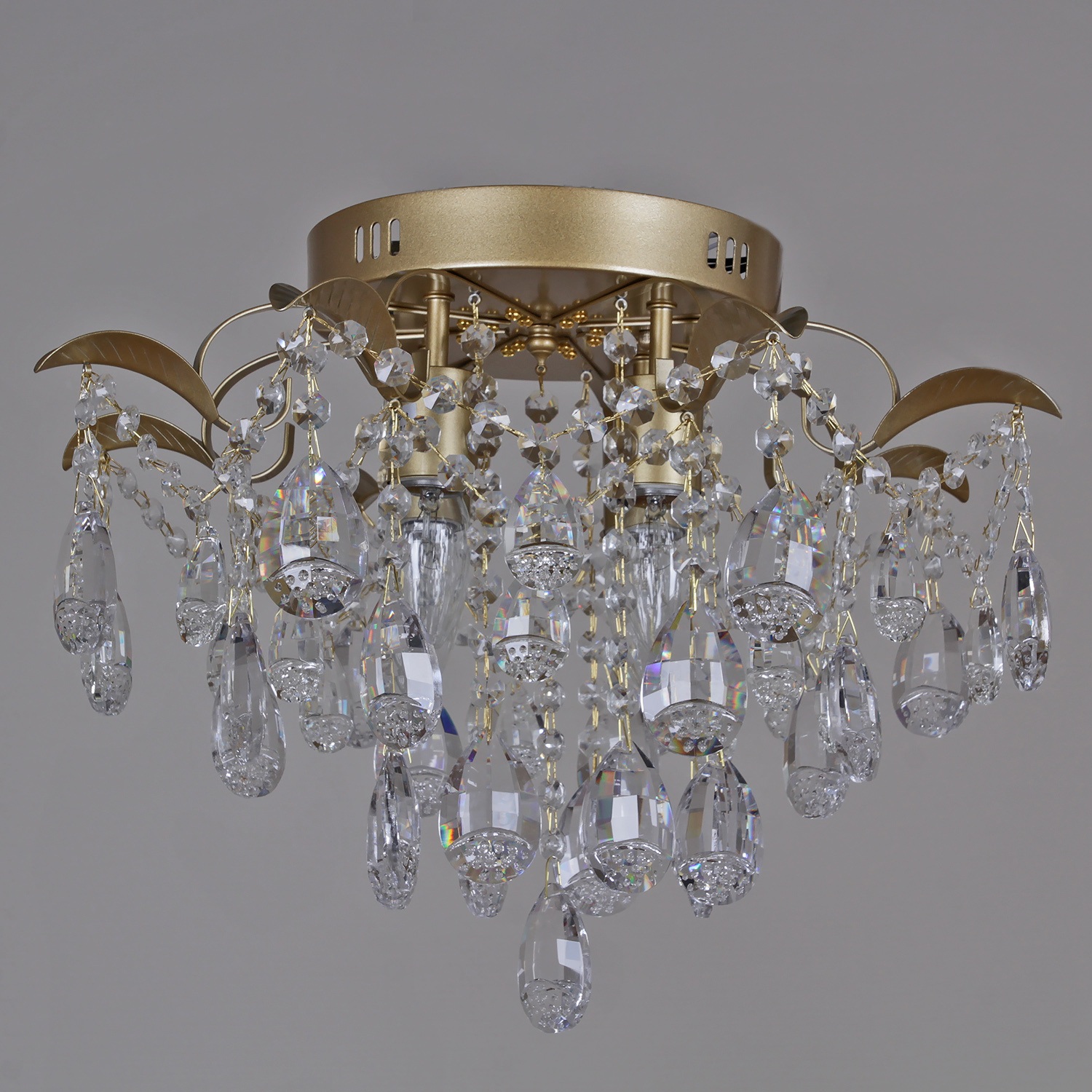 Изображение товара Потолочная люстра хрустальная Reluce 04035-0.3-04 MATT GOLD Арт-Деко