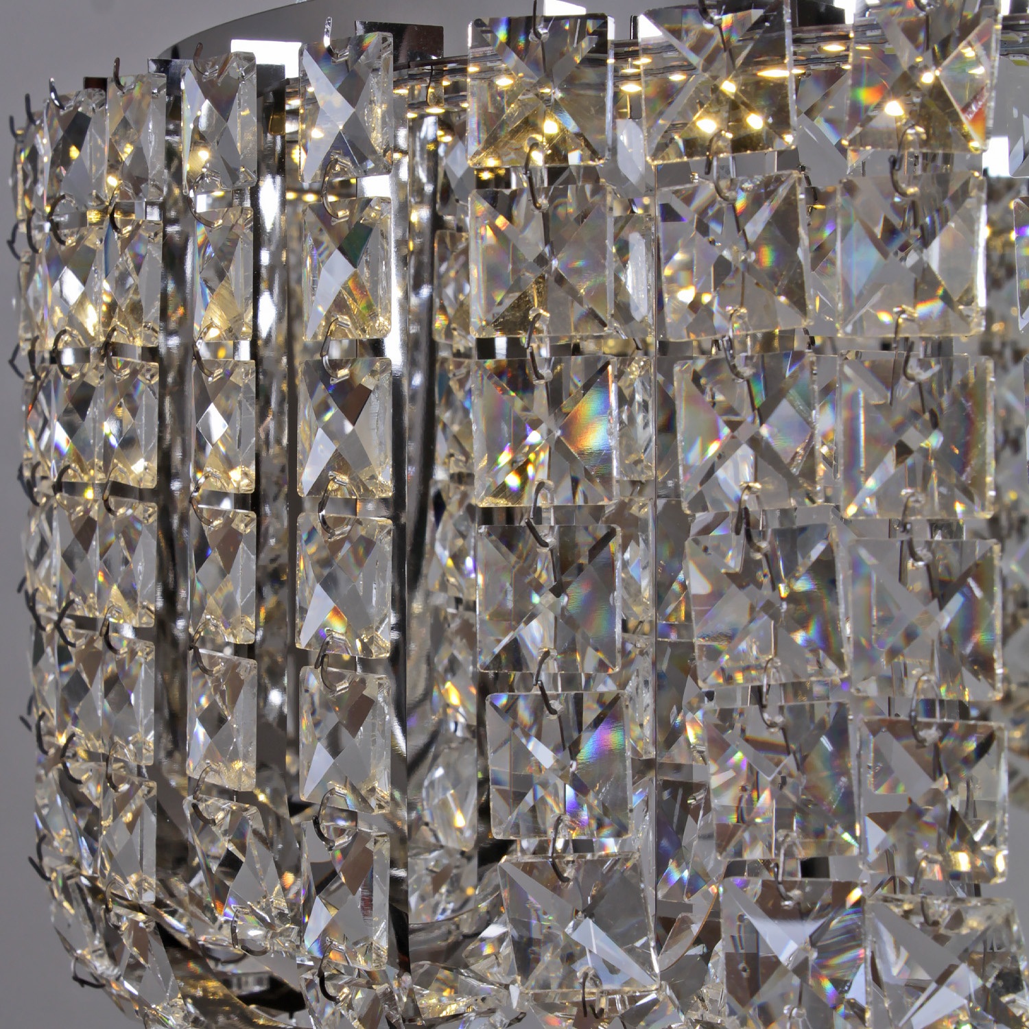 Изображение товара Люстра led подвесная с пультом хрустальная Reluce 63007-0.4-500 CH