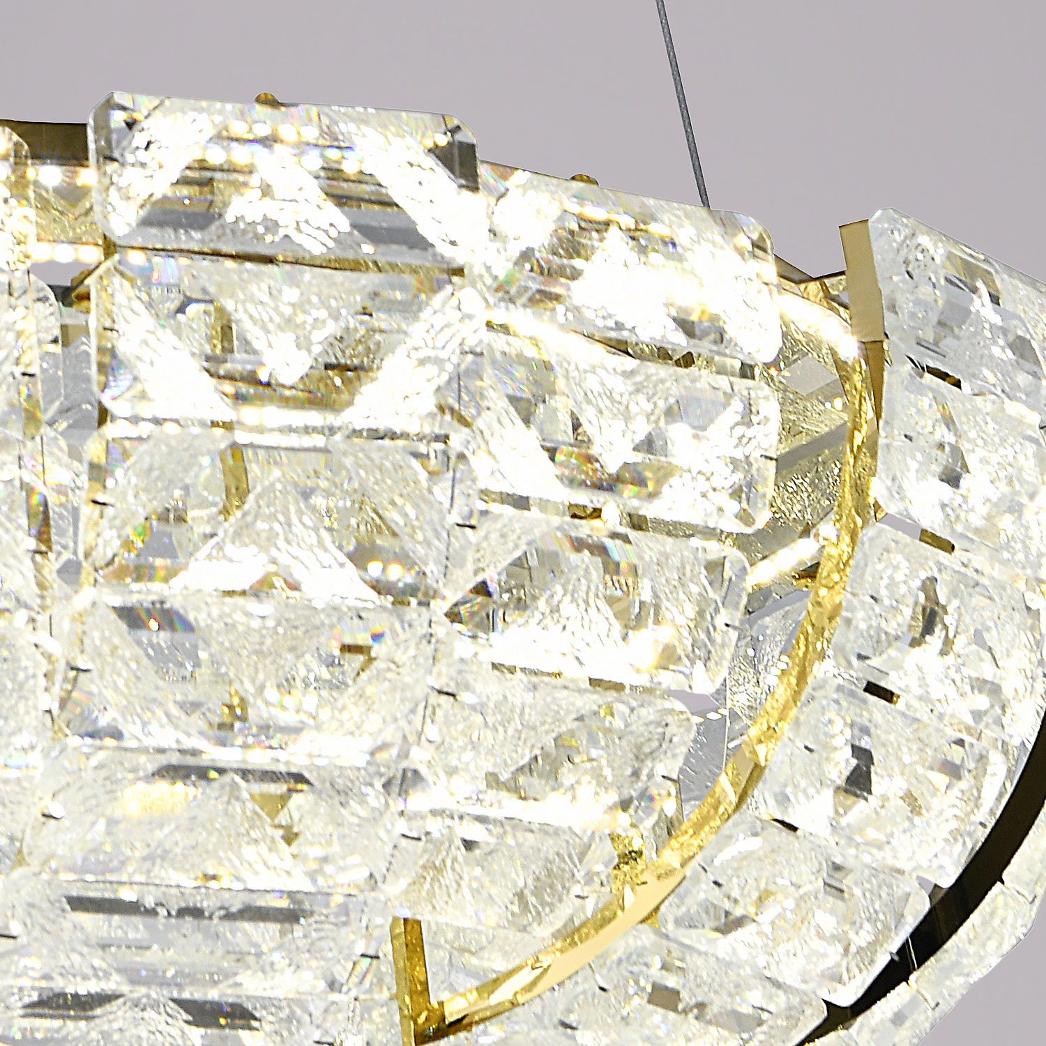 Изображение товара Подвесная люстра хрустальная светодиодная с пультом Reluce 67530-0.4-500 FGD