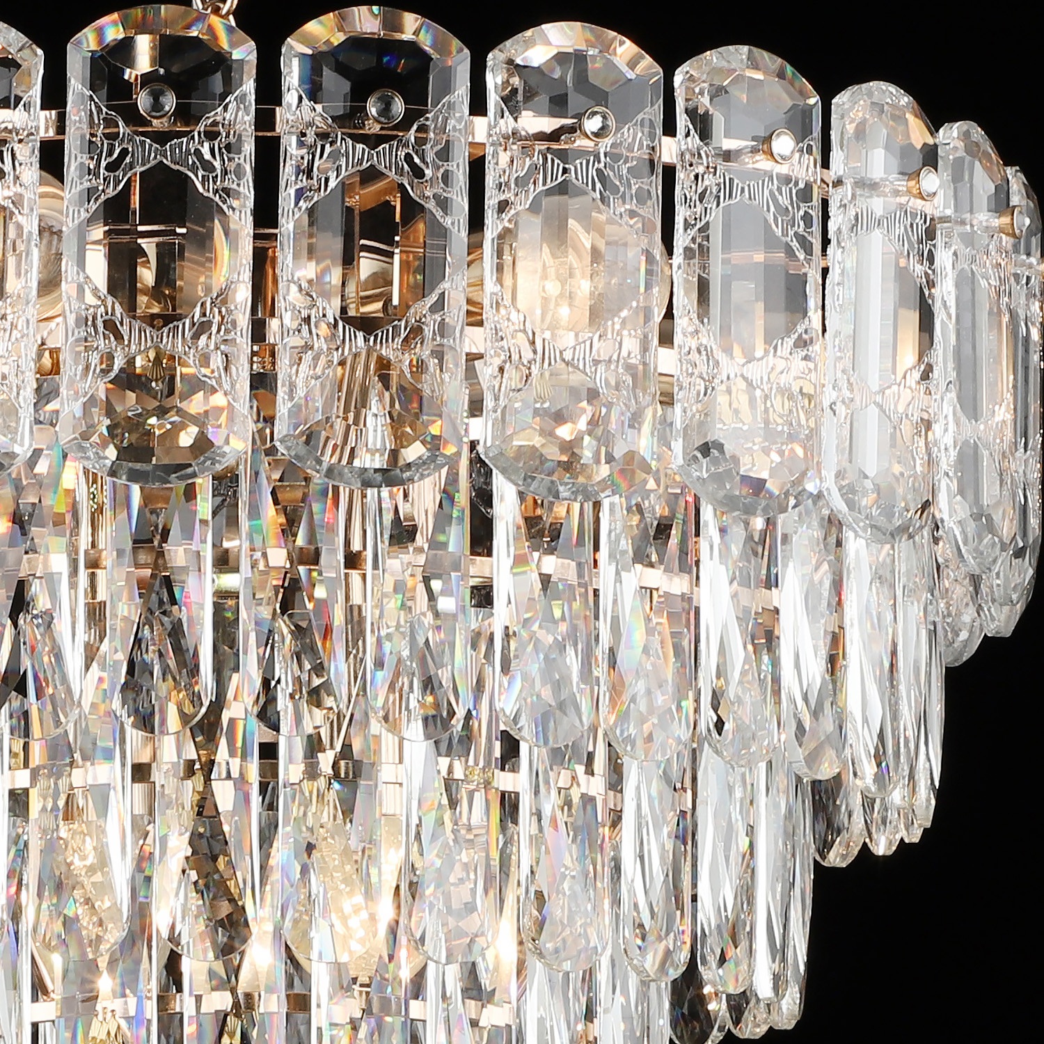 Изображение товара Подвесная хрустальная люстра Reluce 36720-0.4-8+5 FGD классическая Золото