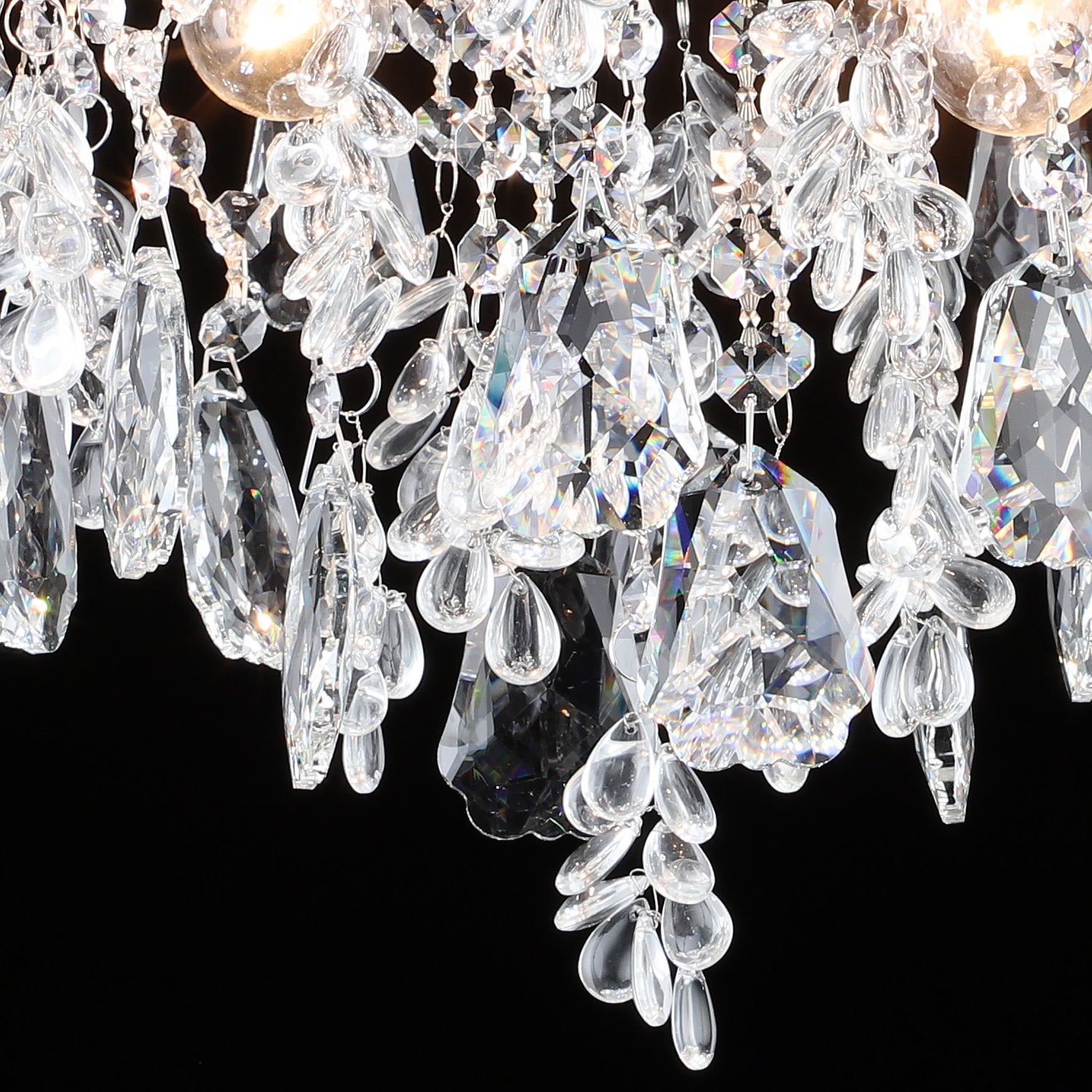 Изображение товара Потолочная люстра хрустальная Reluce 27620-0.3-4+4 CH+CLARE стиль Арт-Деко