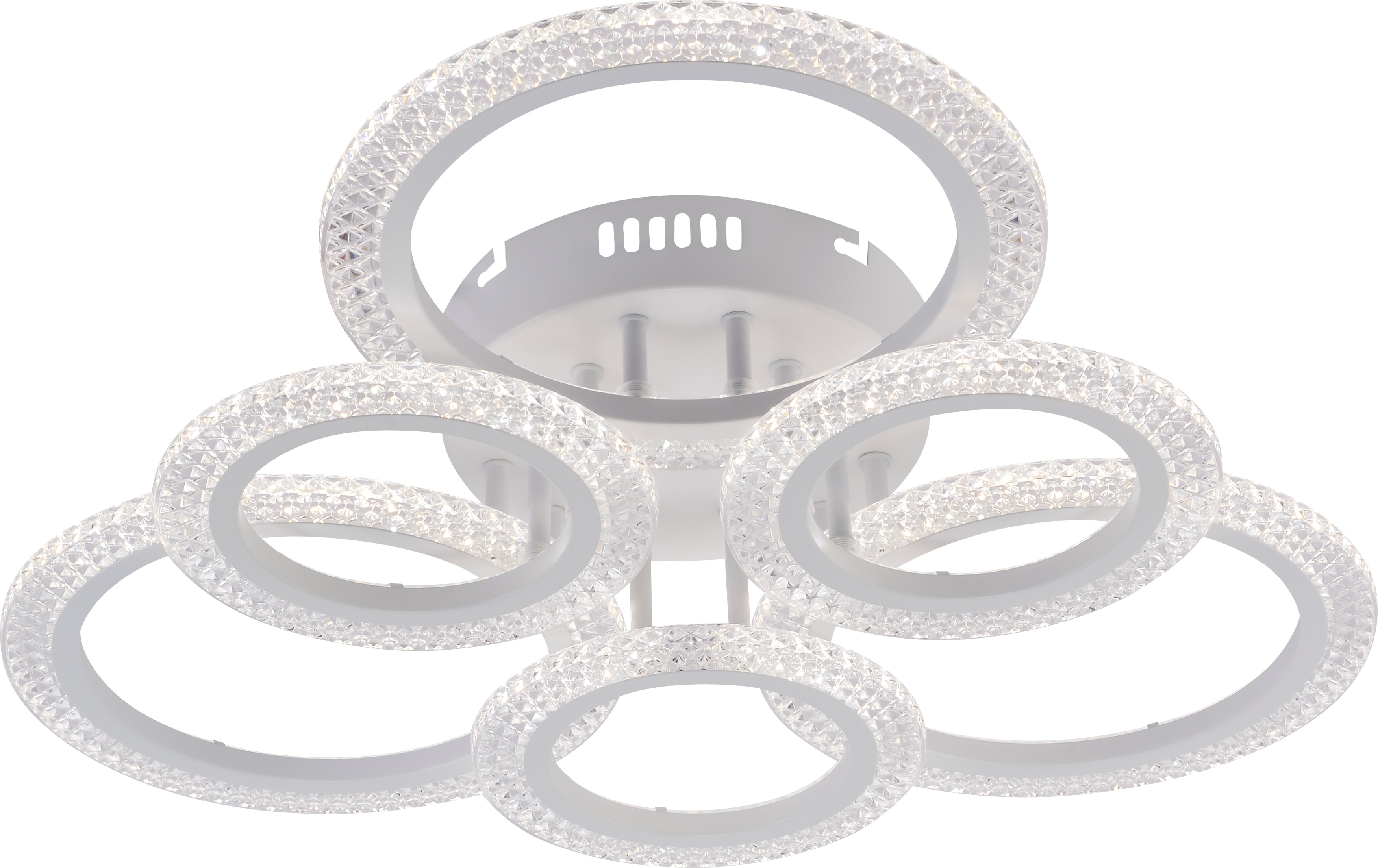 Изображение товара Потолочная люстра с пультом белый светодиодная с пультом Rivoli Marion 6108-106