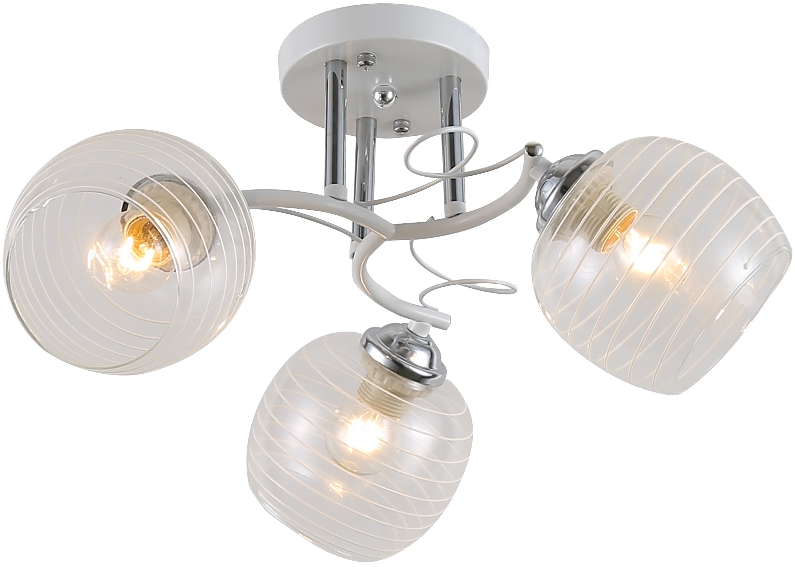 Изображение товара Потолочная люстра Rivoli Estefany 9131-303 с 3 плафонами для модерна