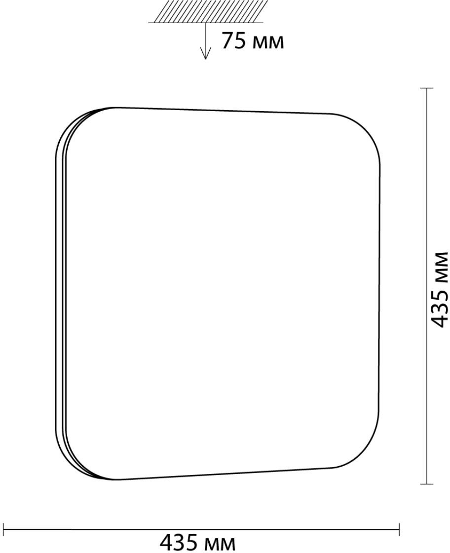 Изображение товара Настенно-потолочный светильник Sonex Lona 3020/DL с LED-подсветкой и управлением
