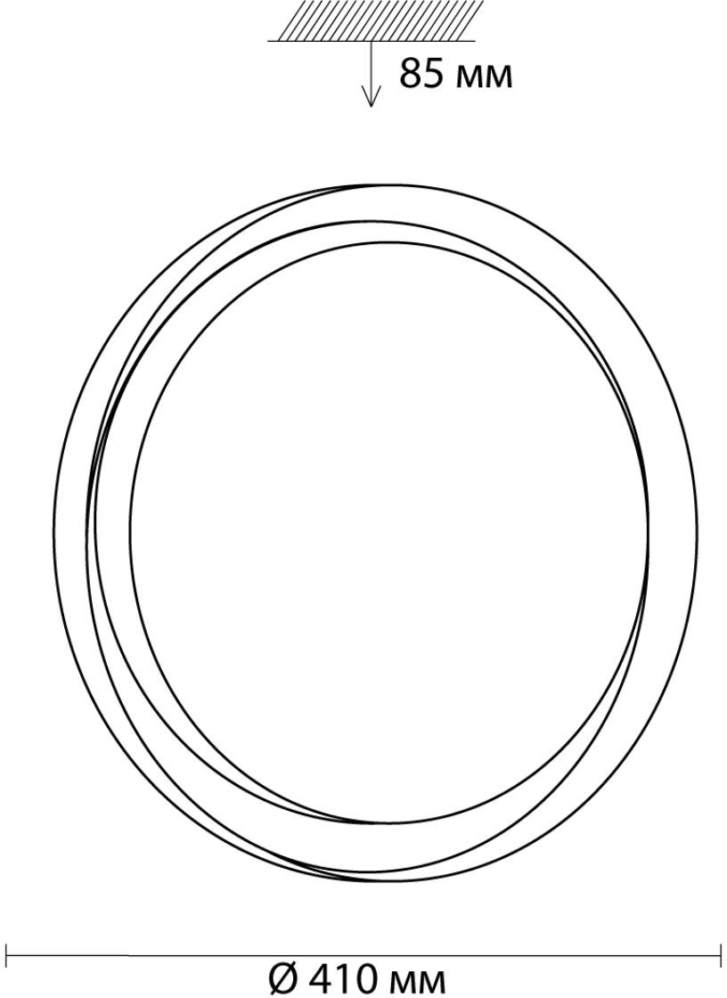 Изображение товара Настенно-потолочный светильник Sonex Bionic 3030/DL с пультом управления