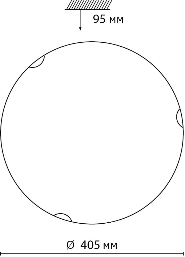 Изображение товара Настенно-потолочный светильник Sonex Ammonite 7602/DL 48Вт белое стекло золото IP20