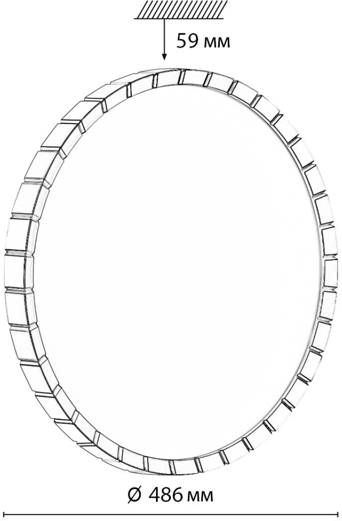 Изображение товара Настенно-потолочный светильник Sonex Atabi Gold 7648/EL с пультом 70W IP43