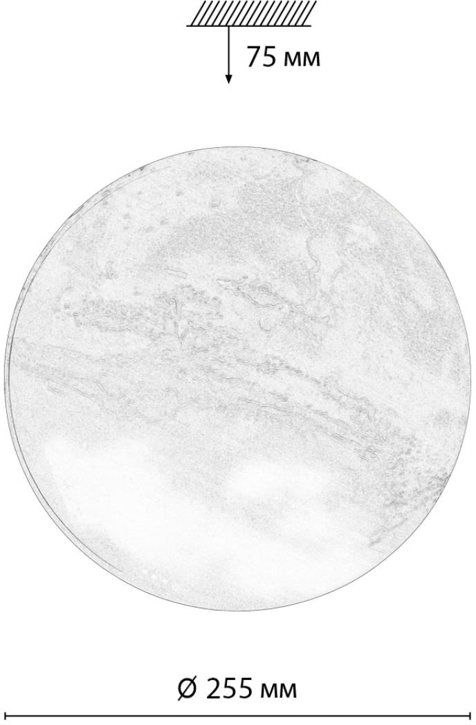 Изображение товара Настенно-потолочный светильник Sonex Mars 7725/AL LED 18Вт 4000К