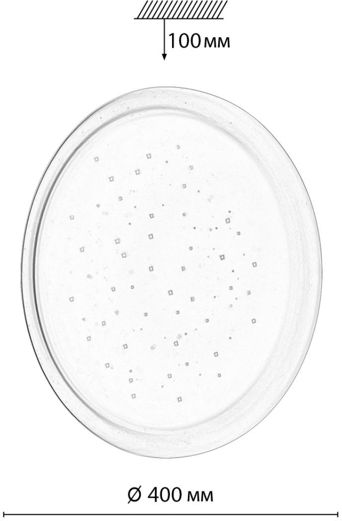 Изображение товара Настенно-потолочный светильник Sonex Jolly 7774/DLN LED 48Вт белый модерн