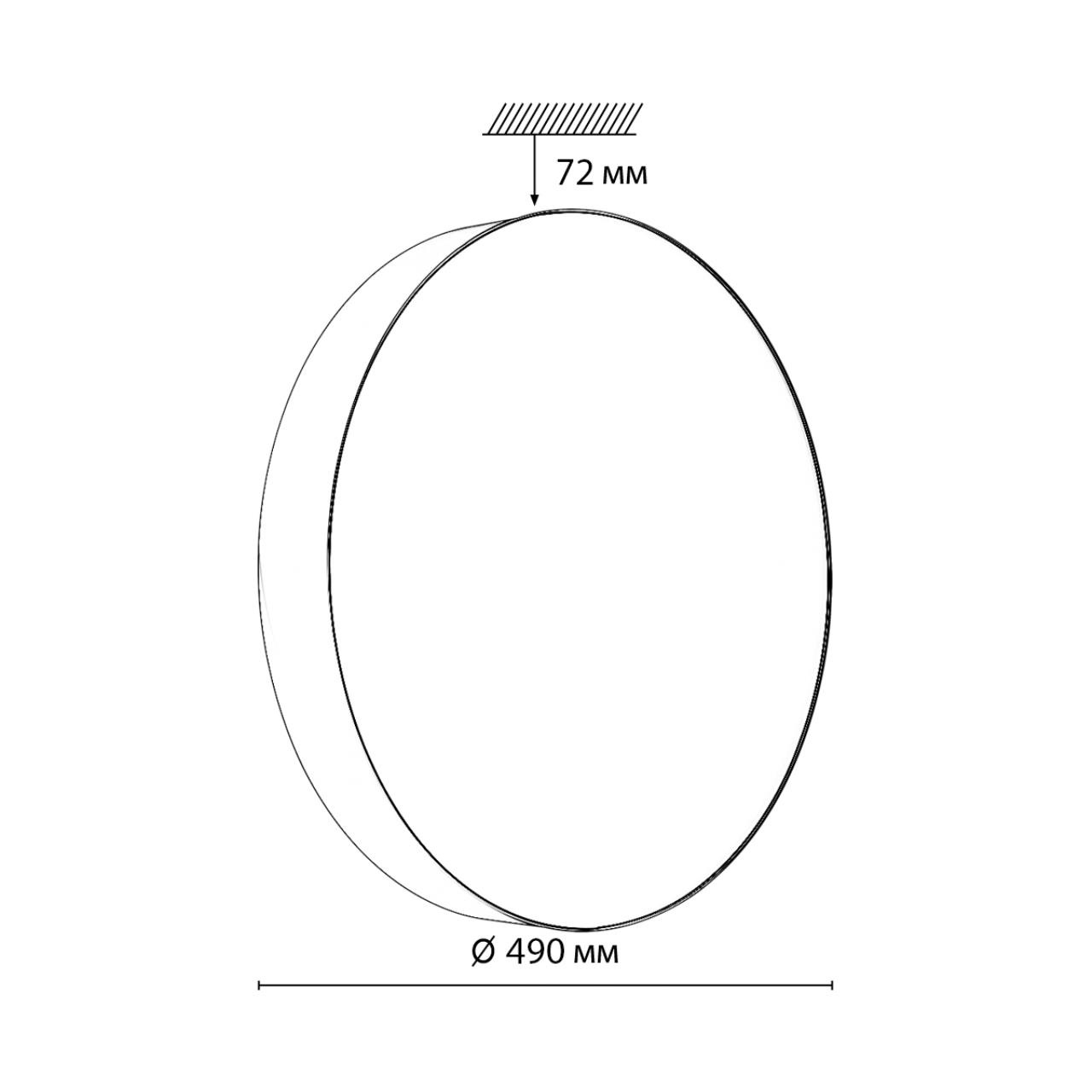 Изображение товара Настенно-потолочный светильник Sonex Optima 7780/ELN LED 76Вт для дома