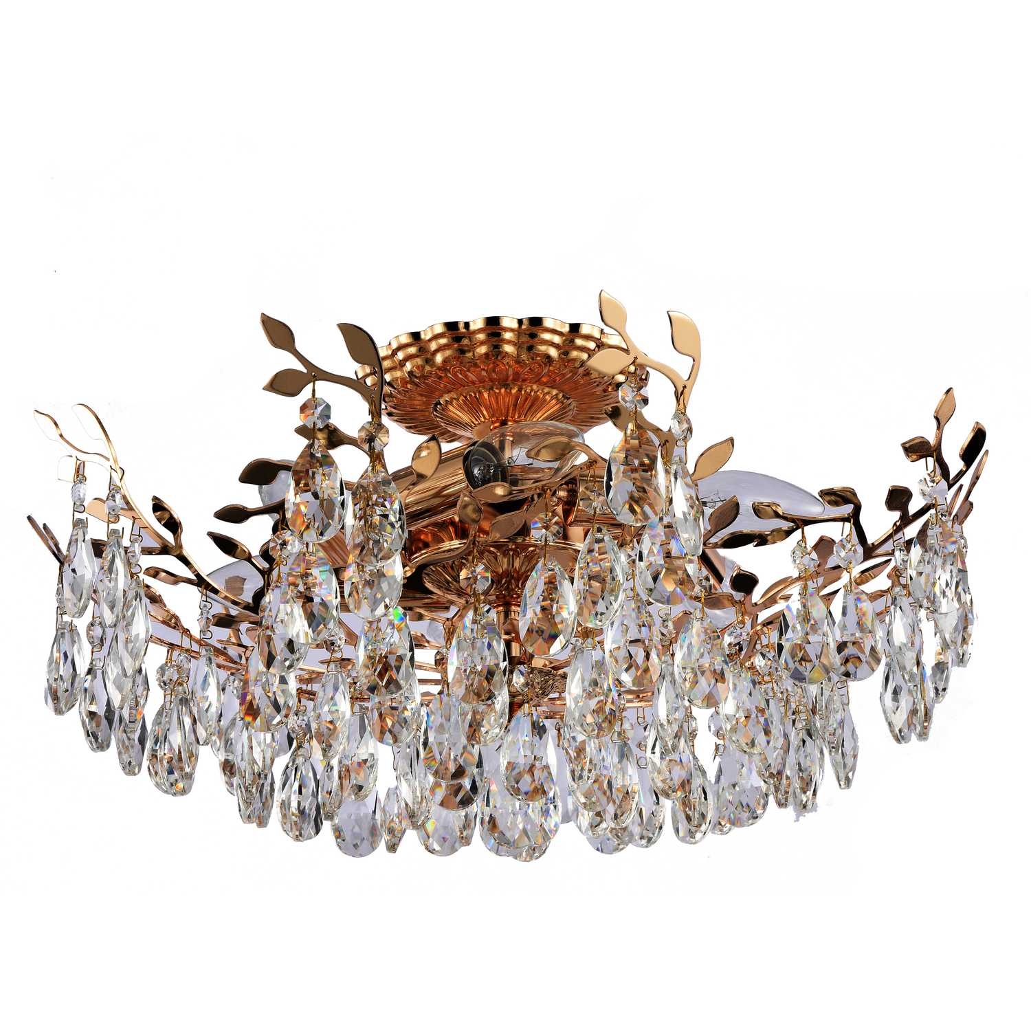 Изображение товара Потолочная люстра хрустальная Stilfort Sofia 1031/03/06C листья