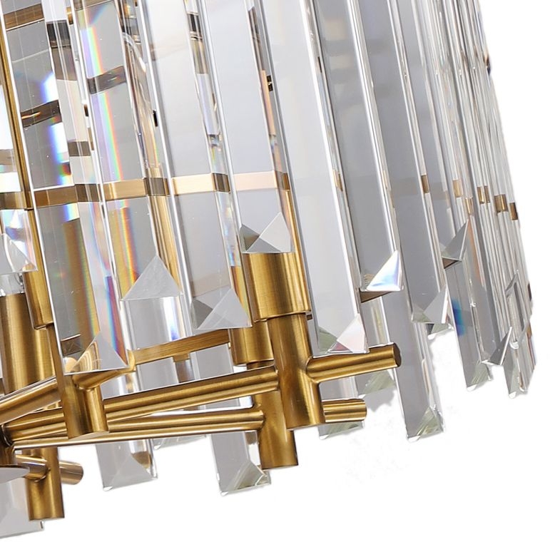 Изображение товара Подвесная люстра Stilfort Feeriya 2114/05/08P с хрусталем бронза