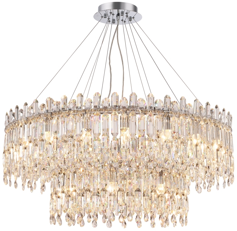 Изображение товара Подвесная люстра каскадная хрусталь Stilfort Legacy 2158/09/26P с подвесками