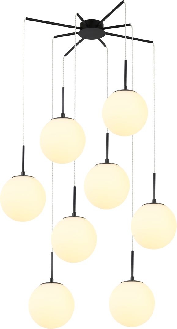 Изображение товара Подвесная люстра Stilfort Antell 2168/02/08P с 8 плафонами в стиле модерн