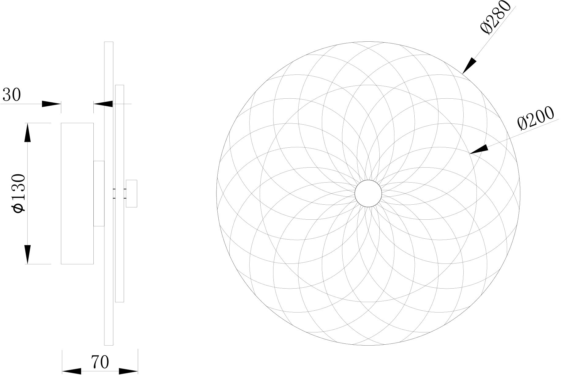 Изображение товара Настенный светодиодный светильник Stilfort Sportu 4012/02/01WL 28 см современный дизайн