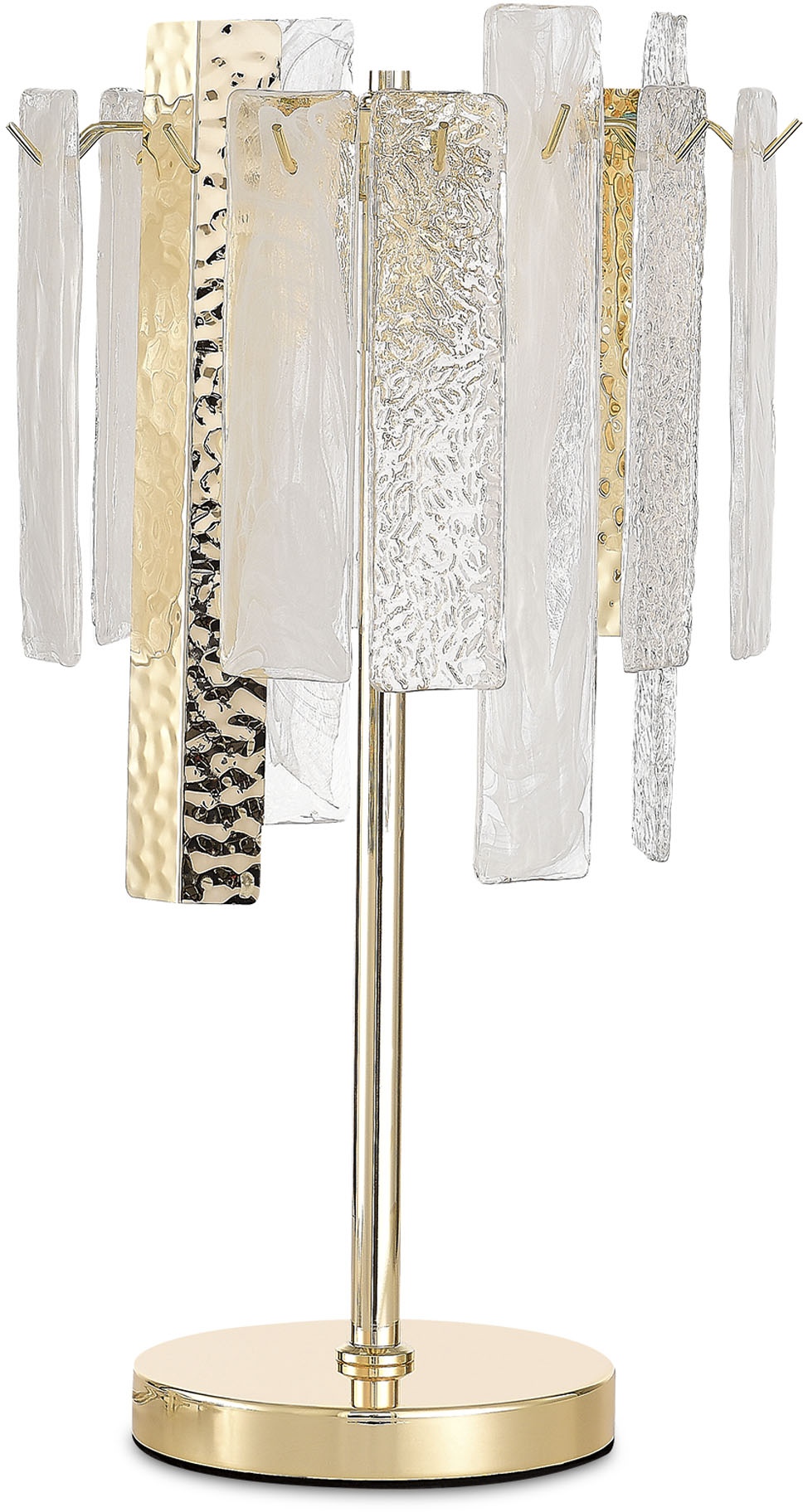 Изображение товара Настольная лампа ST Luce Scolare SL1636.204.03 Золотистый/Белый, Золотистый E14 3*40W