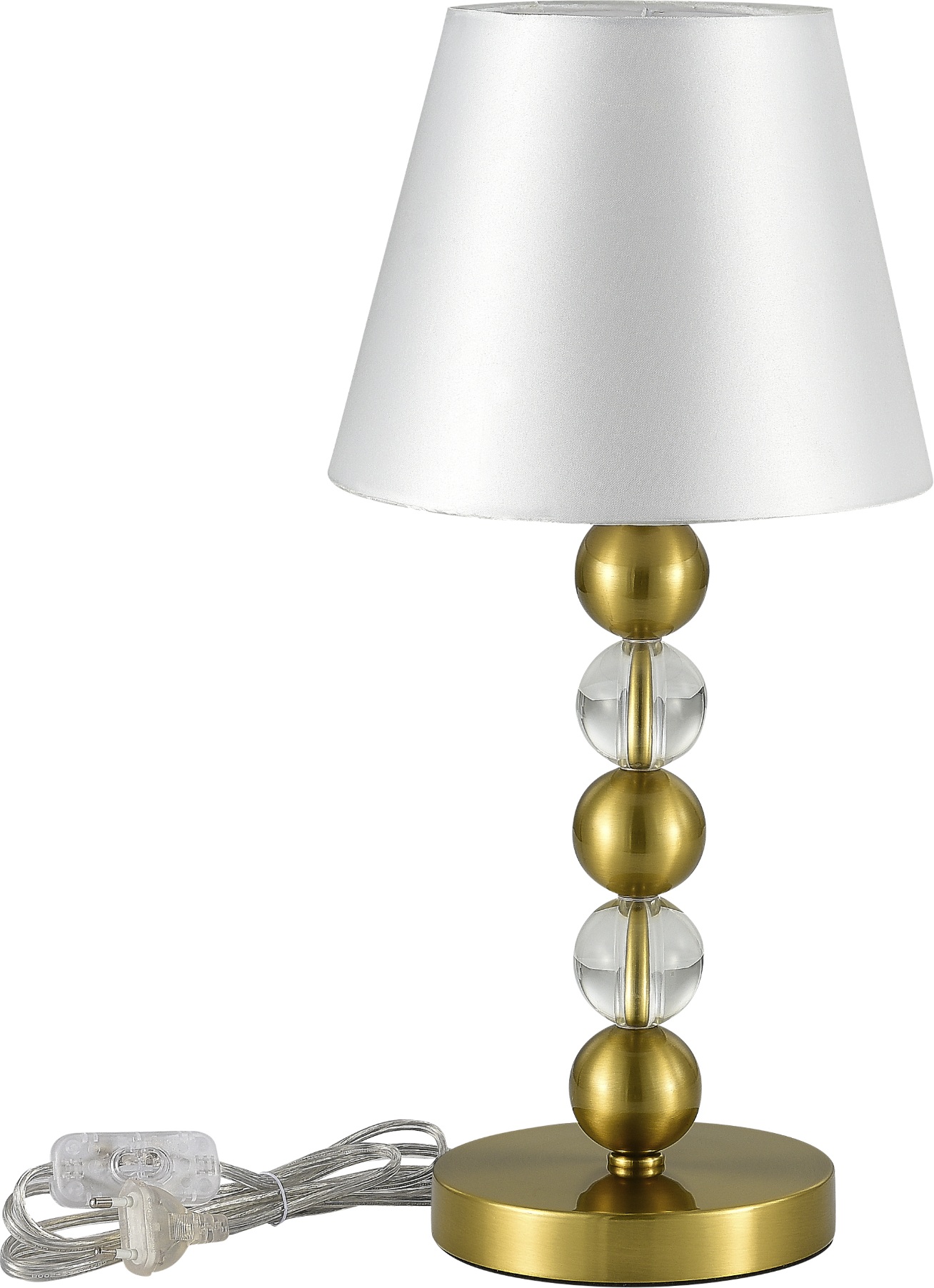 Изображение товара Настольная лампа ST Luce SL2003 SL2003.304.01 латунь/белый E27 1*40W