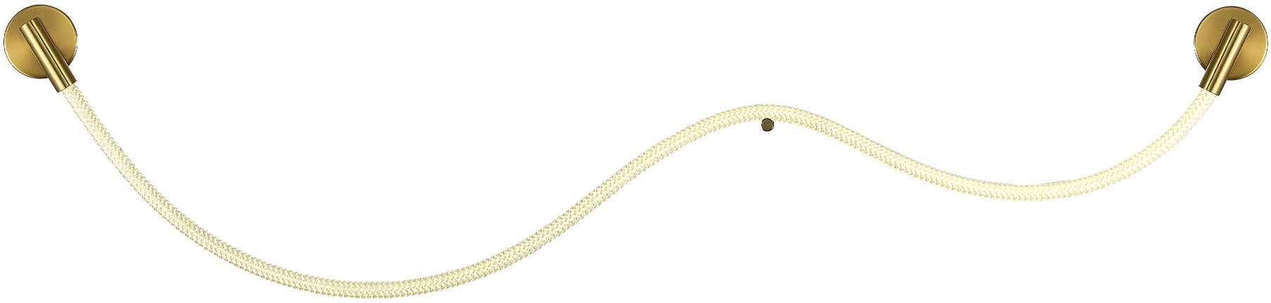 Изображение товара Настенный светильник с гибким неоном ST Luce Marlow SL6118.301.01 Латунь/Белый LED 1*20W 4000K