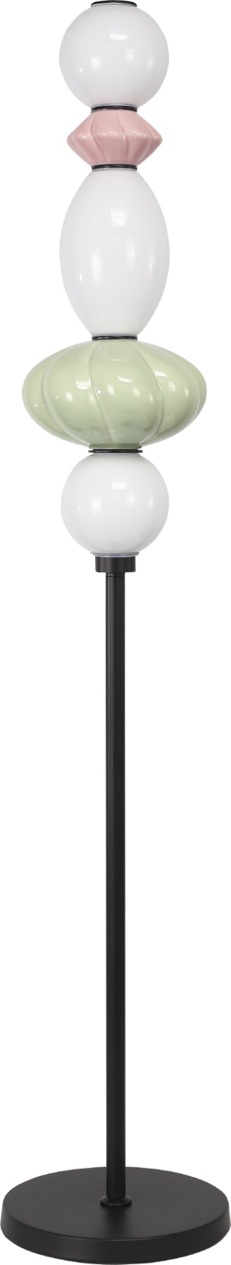 Изображение товара Торшер с led-лампами ST Luce Florentini SL6134.405.01 черный/розовый, зелёный, опаловый LED 1*20W 3000K