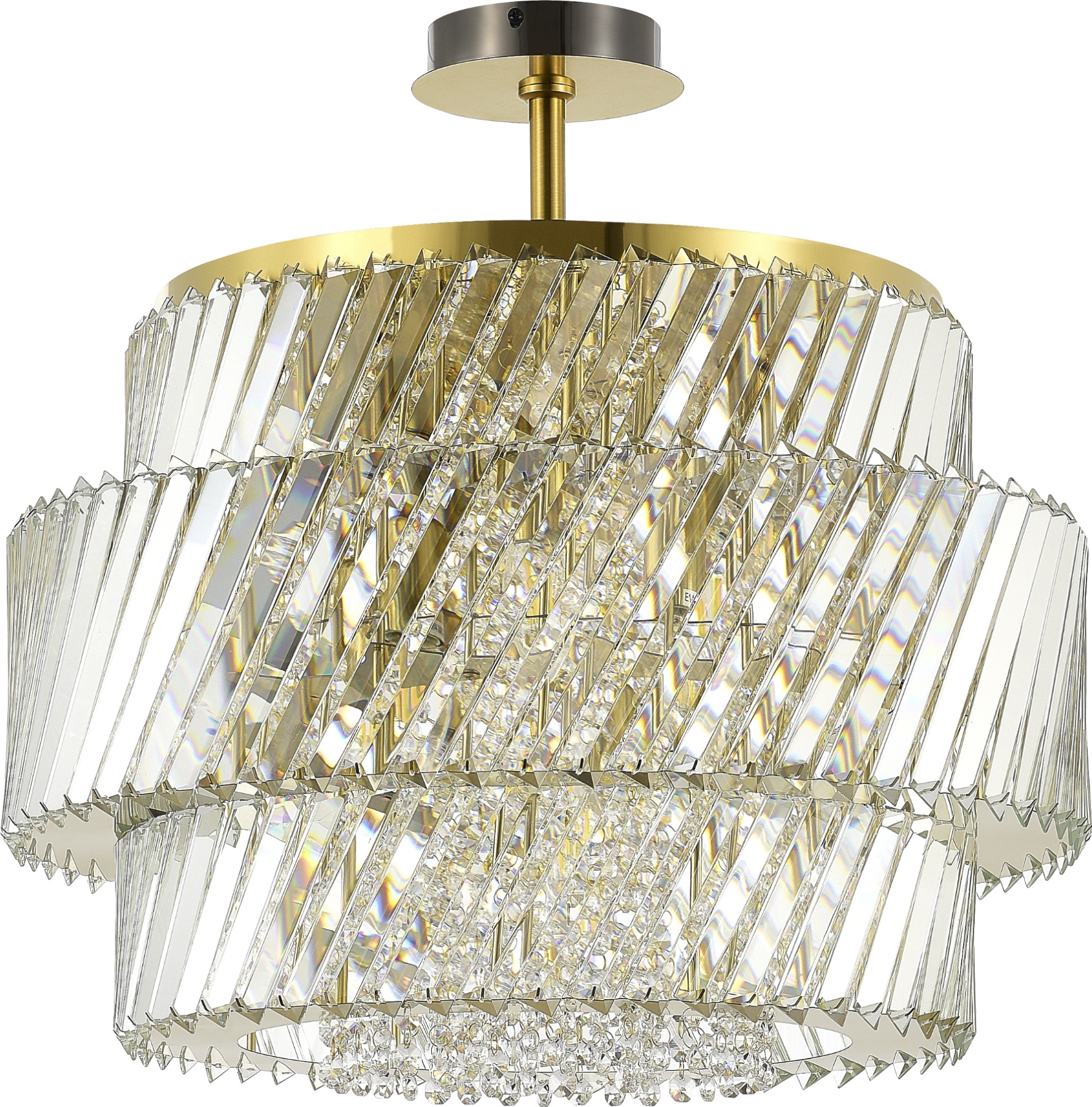 Изображение товара Потолочная люстра ST Luce Ritz SL6138.313.12 латунь/прозрачный E14 12*40W