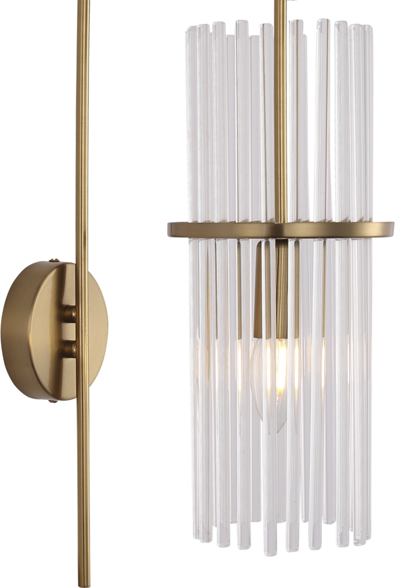 Изображение товара Бра ST Luce Tasse SL6145.301.01 латунь/прозрачный E14 1*40W