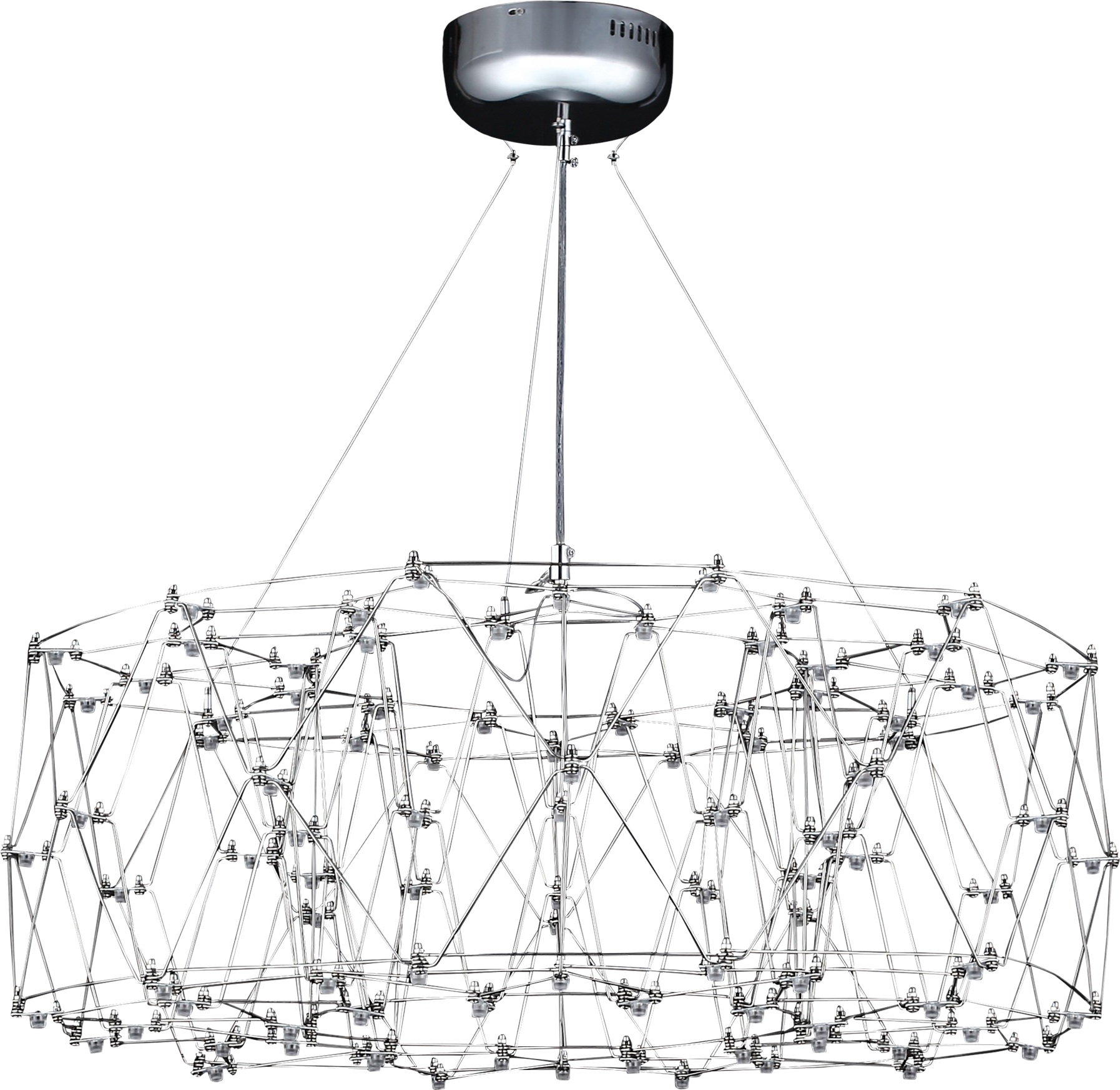 Изображение товара Подвесная люстра светодиодная ST Luce Gravetta SL6602.103.72 Хром/Прозрачный LED 1*72W 4000K
