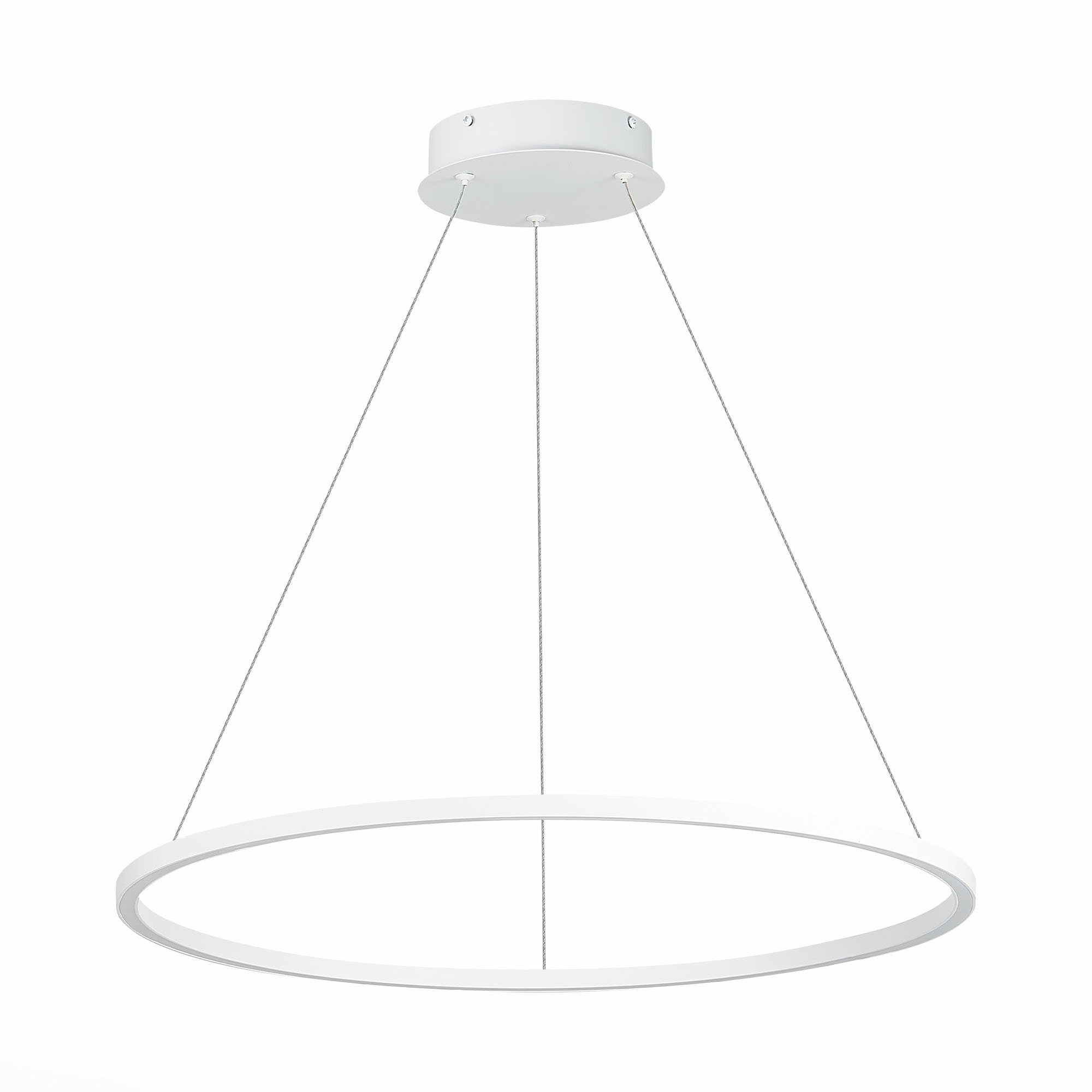 Изображение товара Подвесной светодиодный светильник ST605.543.34 кольцо хай-тек белый 60 см
