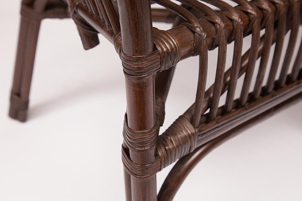 Комплект pelangi стол со стеклом 4 кресла грецкий орех