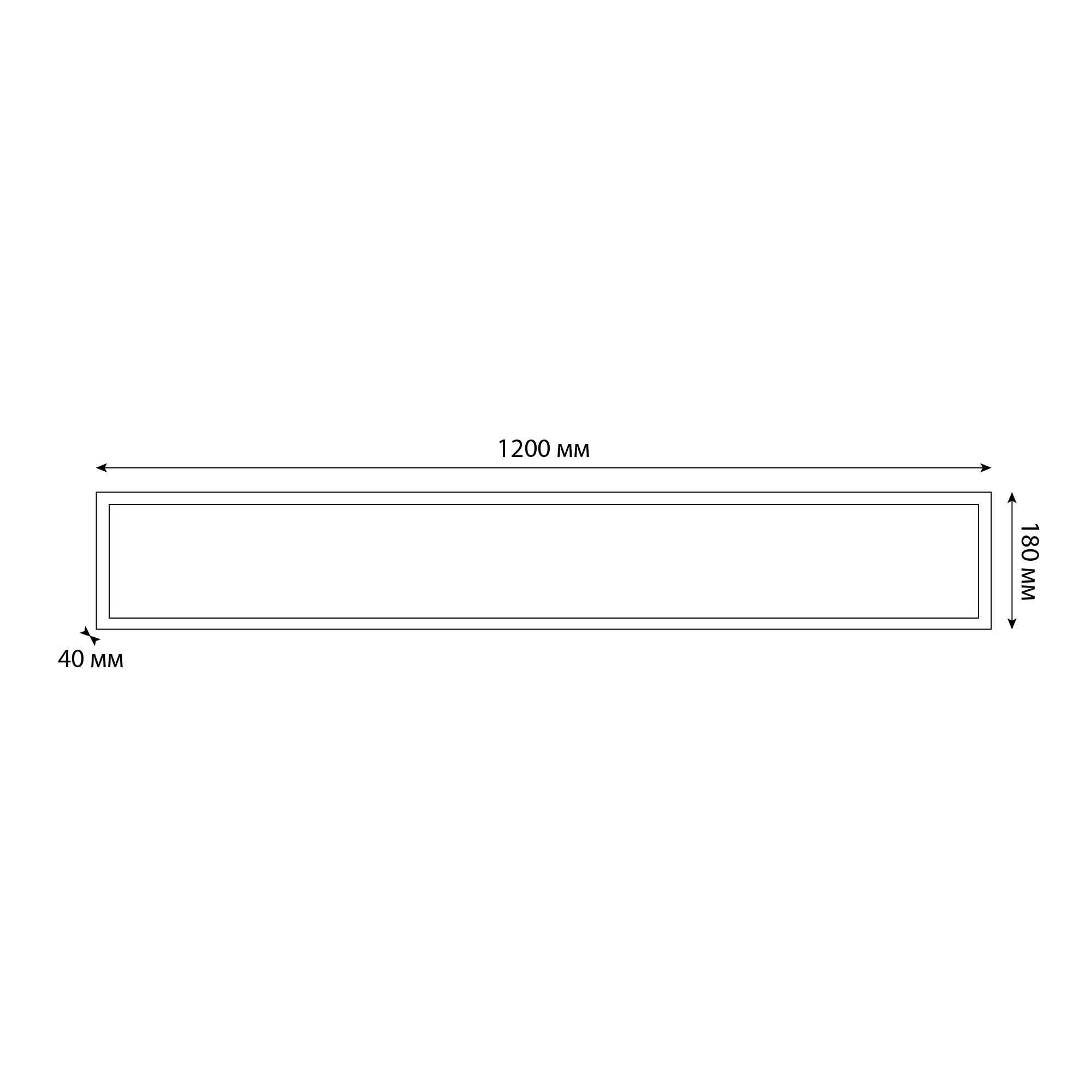 Изображение товара Светильник светодиодный потолочный Uniel ULP-18120 36W/5000K/LL IP40