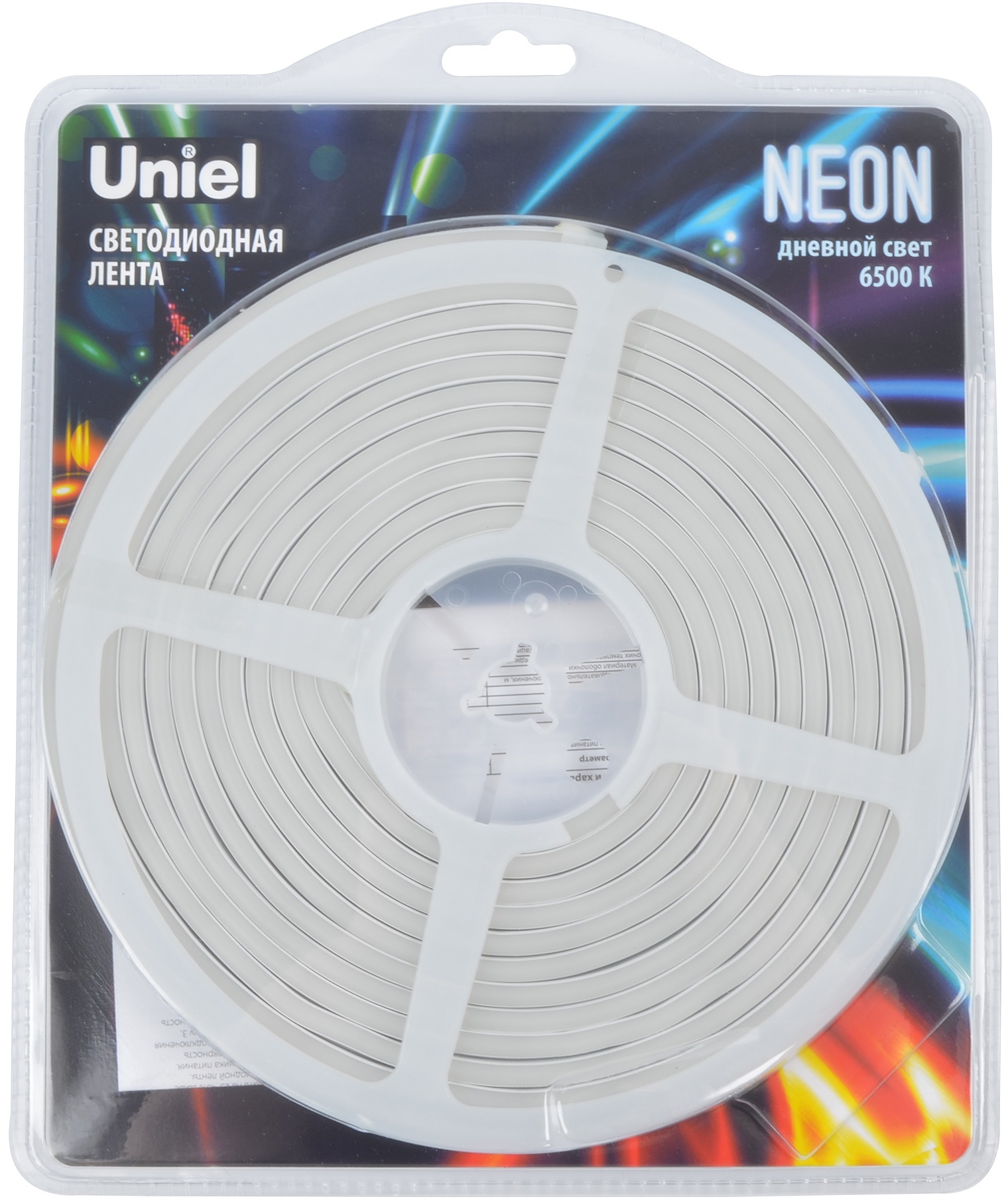 Светодиодная гибкая герметичная лента Neon 5 м. Neon  ULS-N01-2835-120LED/m-6mm-IP67-DC12V-9W/m-5M-6500K блистер Uniel купить  выгодно в интернет-магазине Лю.ру - Доставка в Москве, по России