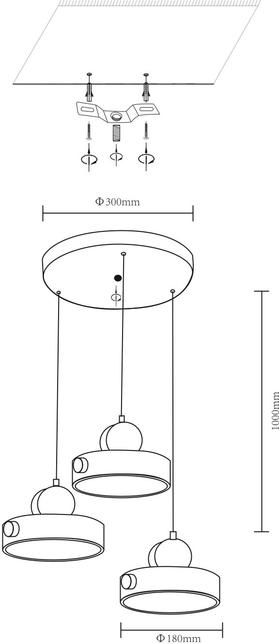 Изображение товара Подвесной светильник LED Velante 447-006-03 в стиле модерн