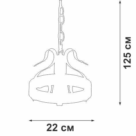 Изображение товара Подвесной светильник Vitaluce V1350-7/1 в стиле лофт