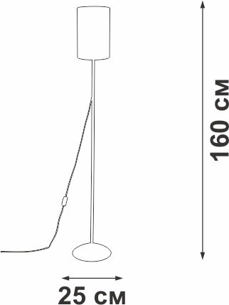Изображение товара Торшер с выключателем Vitaluce V2840-0/1P для гостиной и спальни белый стиль классика минимализм
