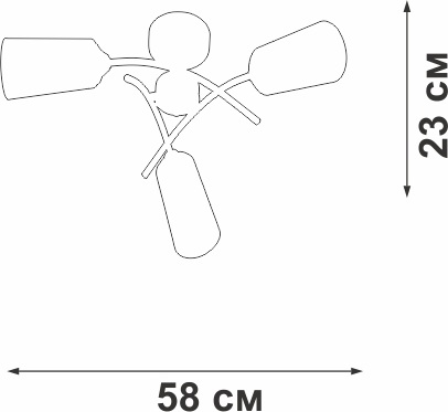 Изображение товара Потолочная люстра Vitaluce V2850-1/3PL с 3 плафонами