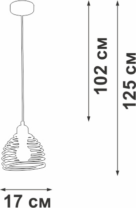 Изображение товара Подвесной светильник Vitaluce V2854-1/1S в стиле лофт